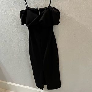 Gorgeous strapless off-the-shoulder midi dress